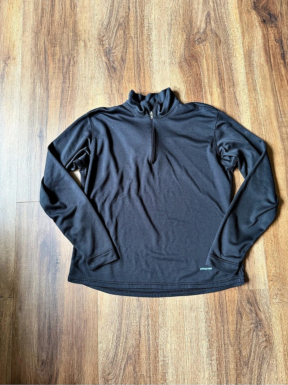 Patagonia Capilene Long Sleeve Zip-Neck Black Small